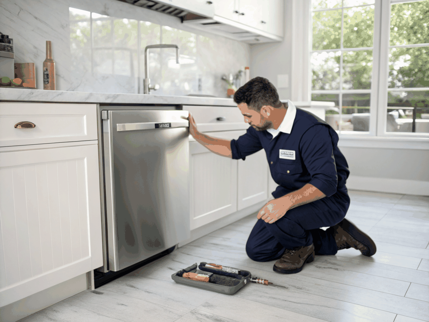 KitchenAid dishwasher inspection and repair service