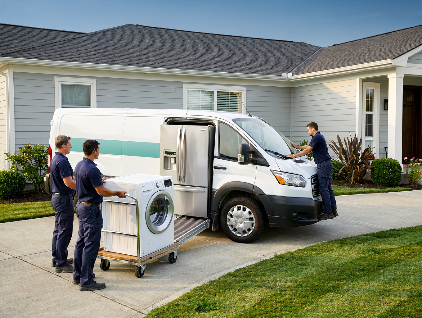 Technician servicing kitchen refrigerator in Lake City GA