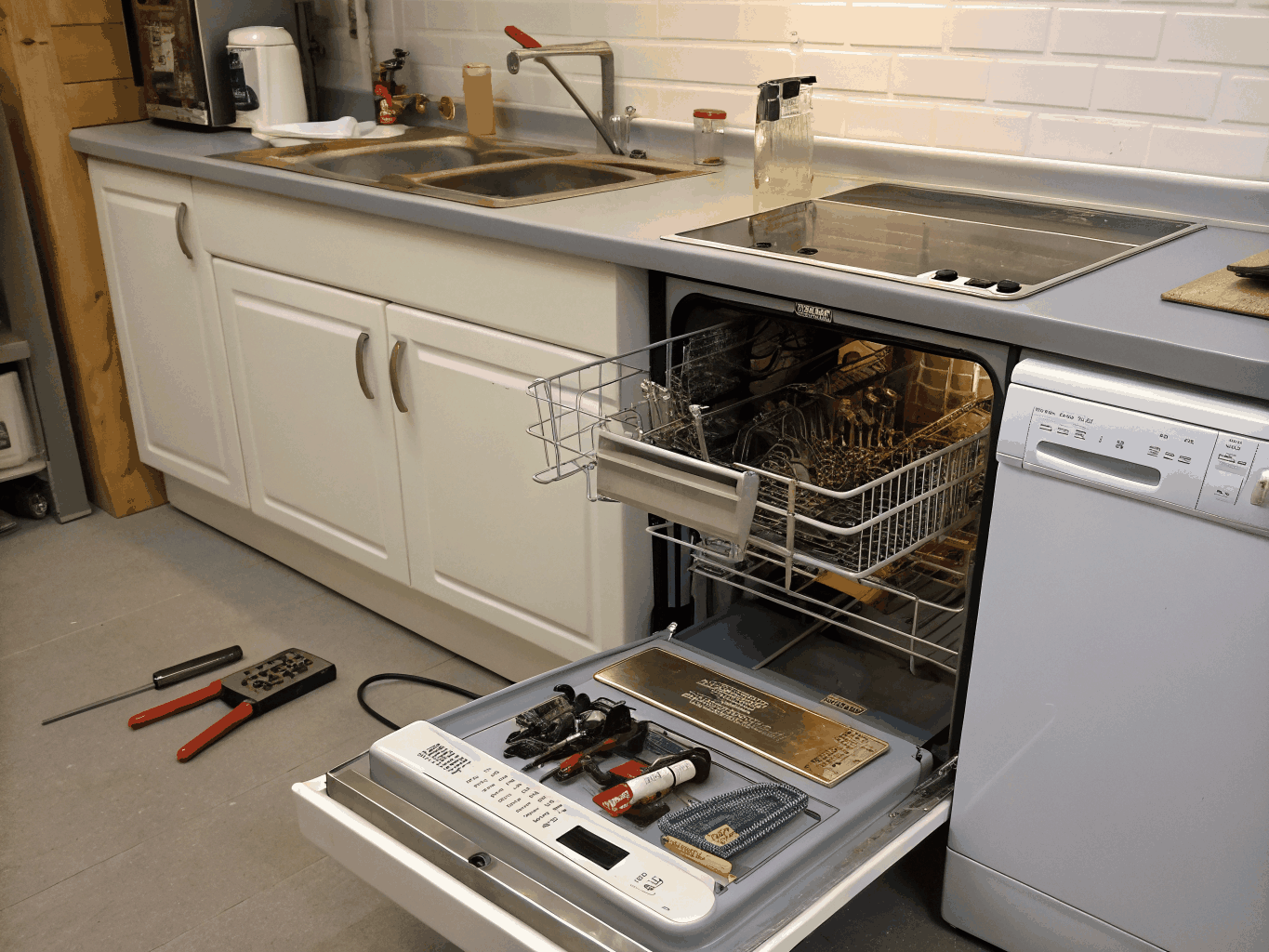 Samsung cooktop and microwave kitchen setup repair