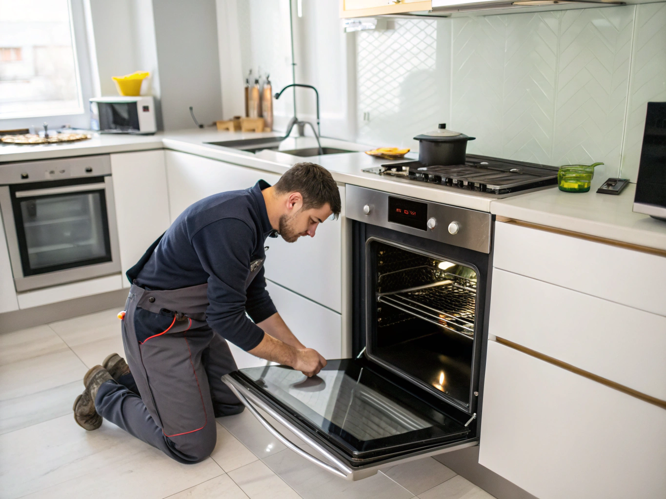 Samsung stainless steel range and oven inspection