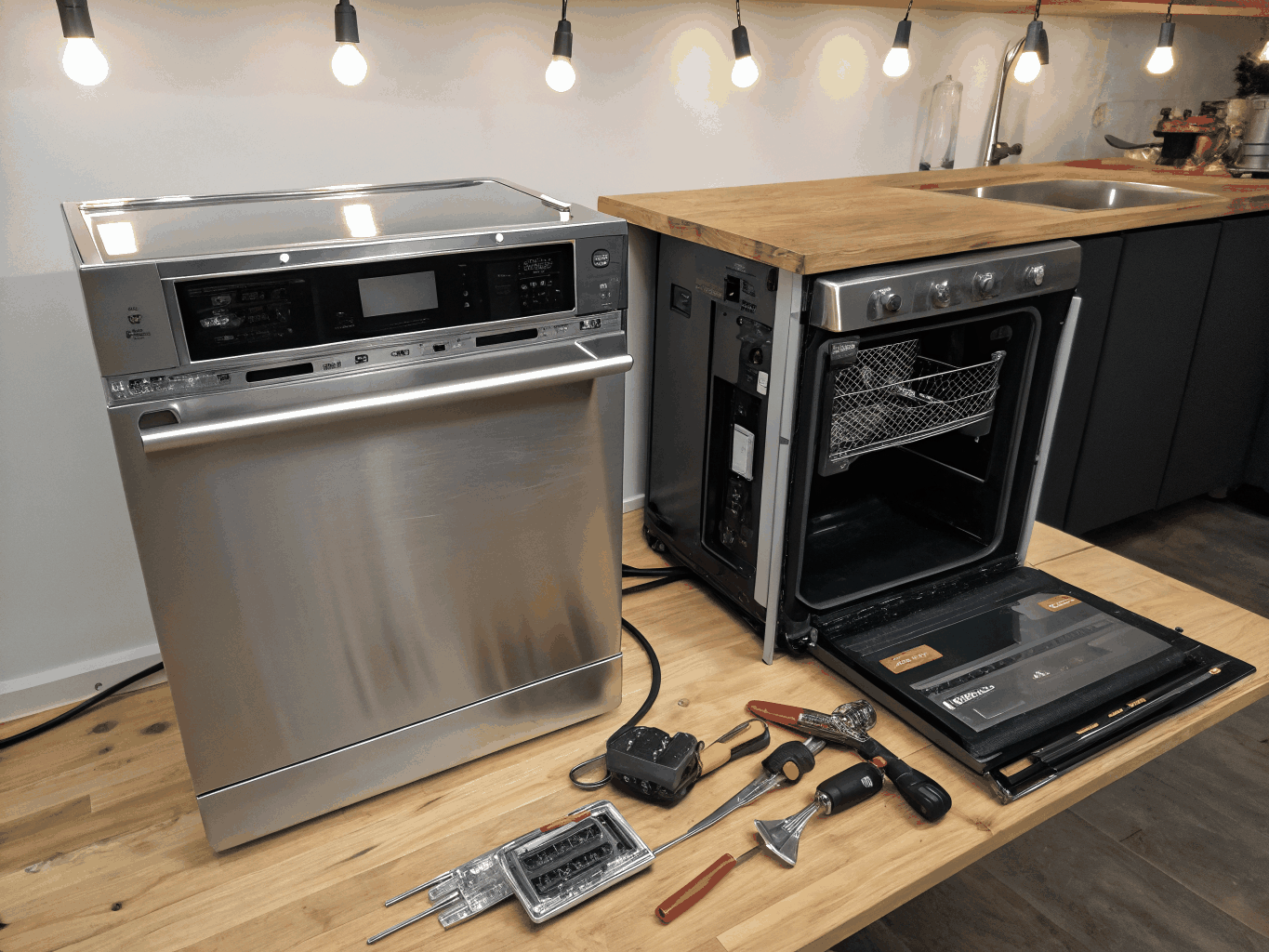 Appliance diagnostic tools on kitchen counter in Forest Park GA
